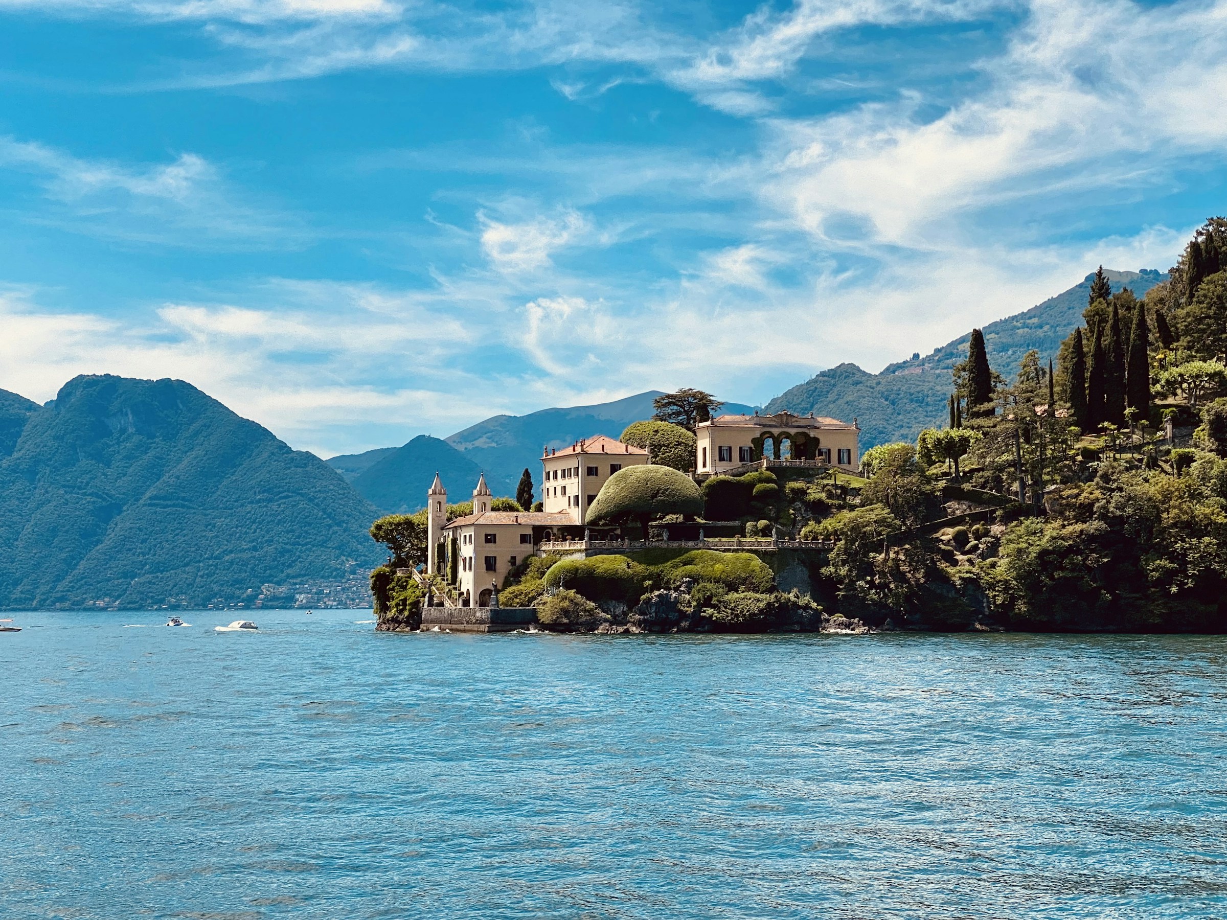 Villa del Balbianello overlooking Lake Como