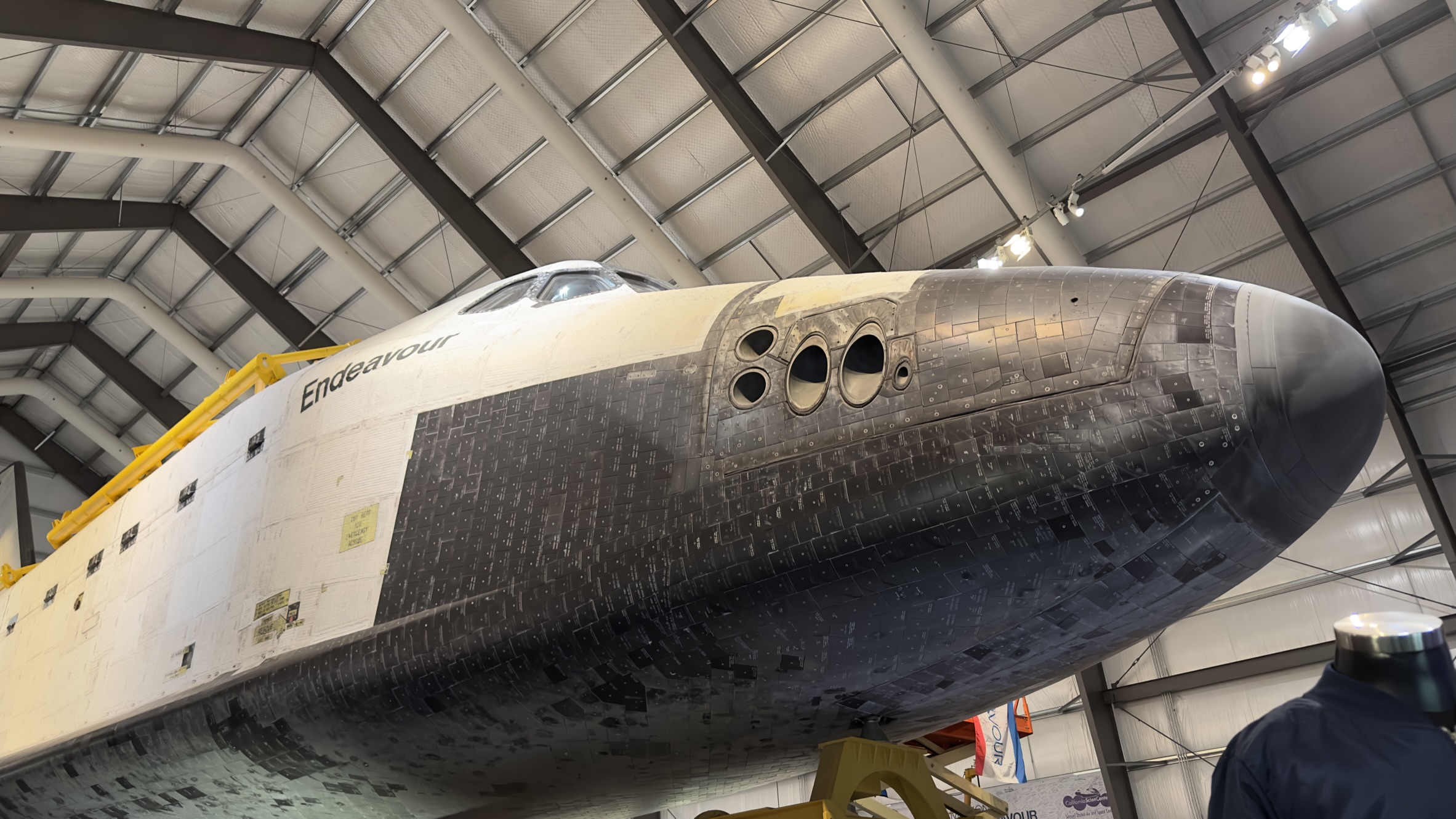 Los Angeles, USA — Seeing Space Shuttle Endeavour for the first time.
